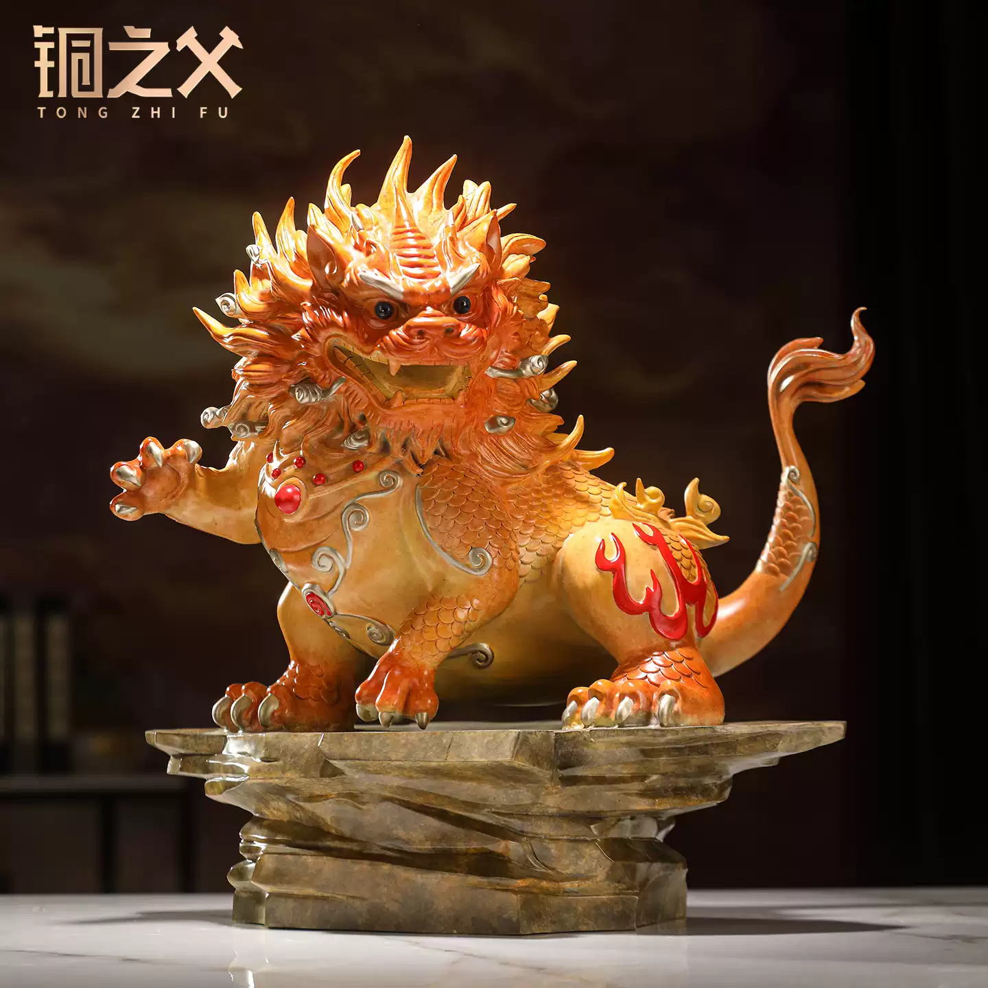 Pixiu bronze statue